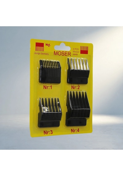 Pratik 4 Parça Moser Makine Tarak Seti Saç Bakımında Kolaylık