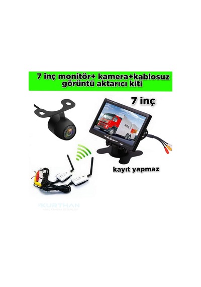 7 İnç Monitör+kamera+wifi Set 12v Kayıt Yapmaz