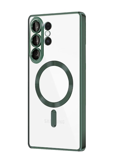 Samsung Galaxy S26 Ultra Uyumlu Kross Magneticsafe Kapak - Koyu Yeşil