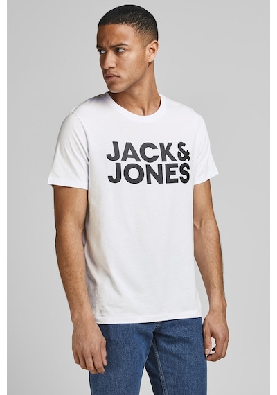 Jack & Jones  Jjecorp Logo Tee Ss O-Nec Beyaz Erkek Kısa Kol T-Shirt 000000000101069458