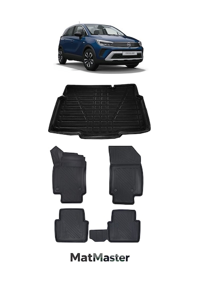 Opel Crossland 2019 Model 5d Premium Ekstra Havuzlu Paspas Ve Bagaj Havuzu Set