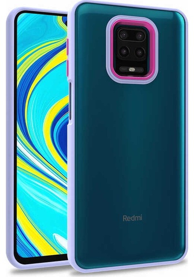 Xiaomi Redmi Note 9s Kılıf Zore Flora Kapak Lila
