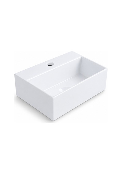 Dura Niva Kare Çanak Lavabo 29,5x23,5 Cm Tezgah Üstü Batarya Delikli Beyaz 5250