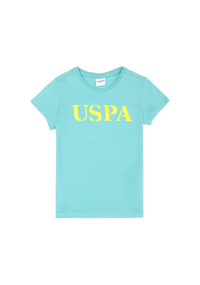 U.S. Polo Assn. Çocuk Basic Bisiklet Yaka Tişört Mint