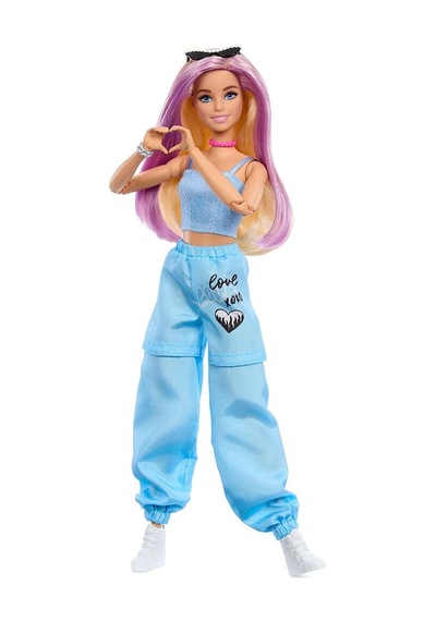 Jnc61 Barbie Deluxe Style Fashion Build Up Doll And Accessories 10pcs Mixed