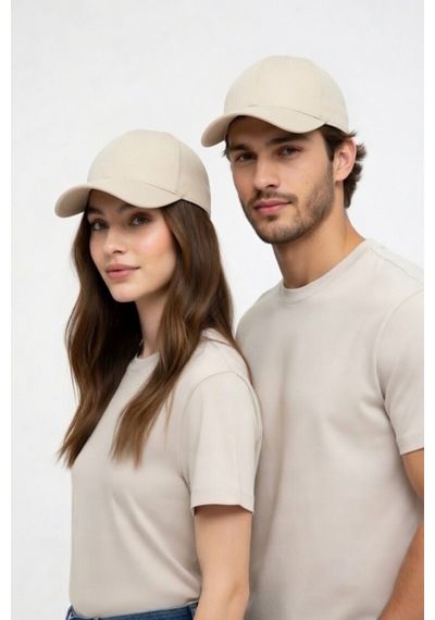 Mollycrush Luxury Unisex Krem Pamuklu Beyzbol Şapkası Premium Casual Outdoor Model Krem
