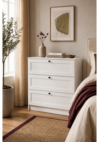 Home Alya 3 Çekmeceli Şifonyer 75x77x42 Cm Beyaz - 912253067 Beyaz Home Alya 3 Çekmeceli Şifonyer 75x77x42 Cm Beyaz - 912253067 Beyaz