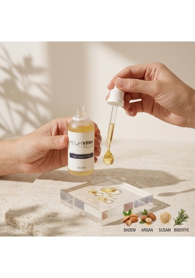 Moonvera Beauty Hint & Argan Yağlı Besleyici Ve Parlatıcı Saç Bakım Yağı 50 Ml
