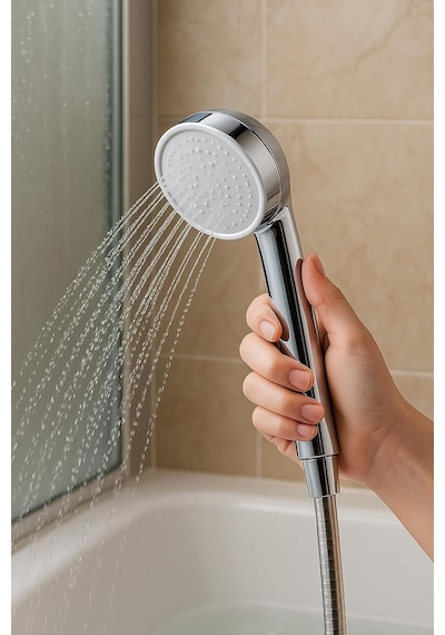 Duş Başlığı Yüksek Basınçlı Su Tasarruflu Banyo Shower Head, Kireç Önleyici Filtreli 3 Kademe Diğer
