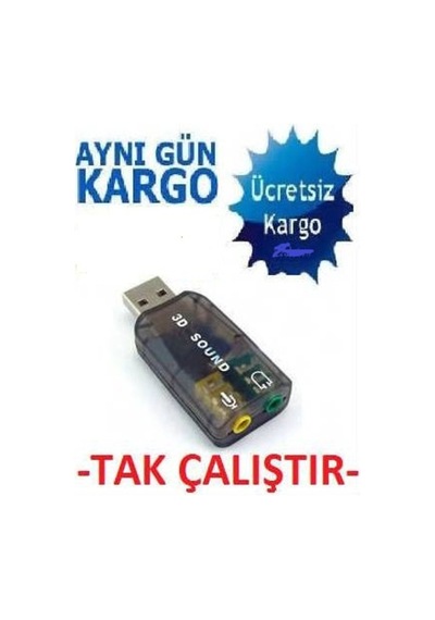 5+1 Usb Ses Kartı 4504P Laptop Bilgisayar Pc Sound Çevirici Dönüş