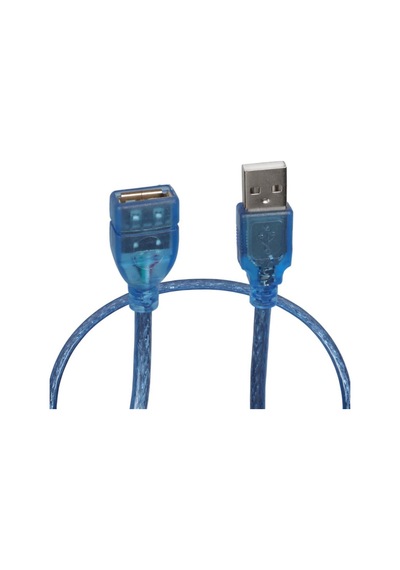 Pm-8608 Şeffaf Mavi 50 Cm Usb 2.0 Uzatma Kablosu