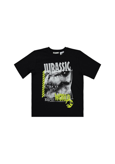 Jurassıc World Jurassic World 10-13 Yaş Tişört - Siyah