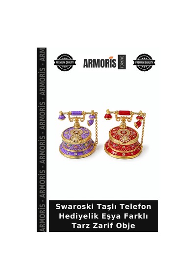Swaroski Taşlı Telefon Hediyelik Eşya Farklı Tarz Zarif Obje