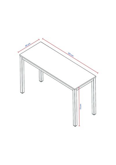Arpelia Balkon Masası 120 X 45 Cm Antrasit Atlantik Çam