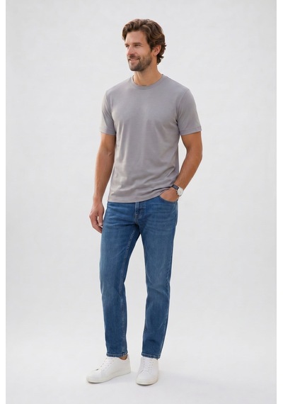 Tudors Erkek Regular Fit Klasik Kesim Ekstra Soft Modal Kumaş Bisiklet Yaka Kısa Kollu Gri Tişört-50821 Tudors Erkek Regular Fit Klasik Kesim Ekstra Soft Modal Kumaş Bisiklet Yaka Kısa Kollu Gri Tişört-50821