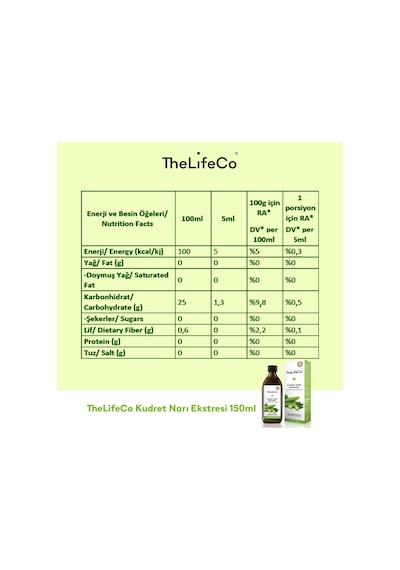 The Lifeco Kudret Narı Ekstraktı 150 ML