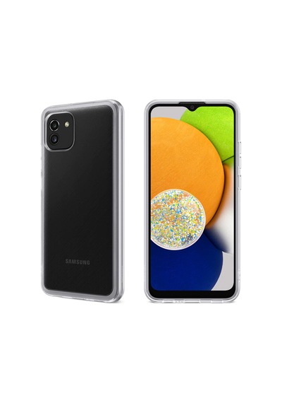 Samsung Galaxy A03 Uyumlu Kılıf Lüx Şeffaf Silikon