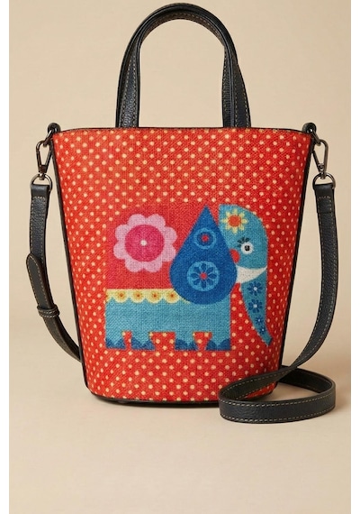 Rovebella Lucky Elephant Mini Kova Çanta Çok Renkli