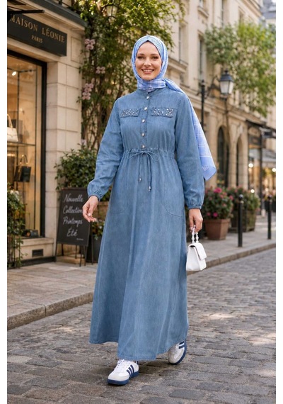 Hb Harma Time Butik Kadın Düğmeli Taş İşlemeli Bağcıklı Açık Mavi Kot Elbise Açık Mavi Açık Mavi Hb Harma Time Butik Kadın Düğmeli Taş İşlemeli Bağcıklı Açık Mavi Kot Elbise Açık Mavi Açık Mavi