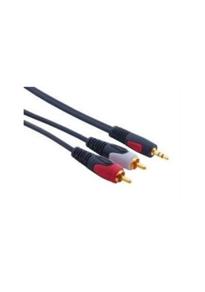 3.5 Mm Stereo To 2x Rca Aux Ses Kablosu 3 Metre