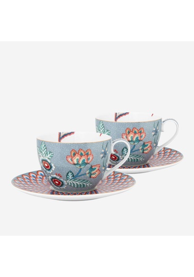 Pip Studio Mavi Porselen Çay Fincan Seti 280 Ml