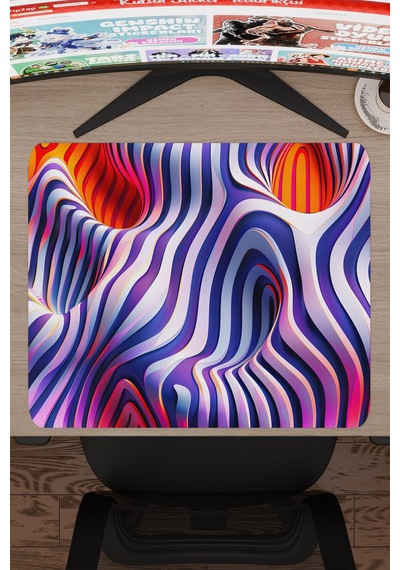 Realistik Çizgi Kaymaz Dikişli Kauçuk Oyuncu Mousepad V2 - 48x40 Xl Gaming Mouse Pad Fare Altlığı