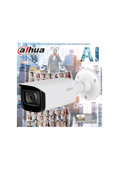Dahua Ipc-hfw5442t-ase, 2mpix, 2,8mm Lens, H265+, Wizmind, 50mt Gece Görüşü, Ip67, Ik10, Poe Metal Kasa Bullet Ip
