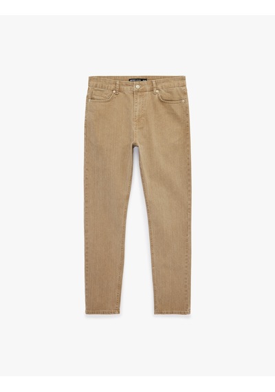 Koton Normal Bel Cepli Pamuklu Slim Fit Jean Pantolon - Brad Jean Deve Tüyü 6sam40336nd Taba Koton Normal Bel Cepli Pamuklu Slim Fit Jean Pantolon - Brad Jean Deve Tüyü 6sam40336nd Taba