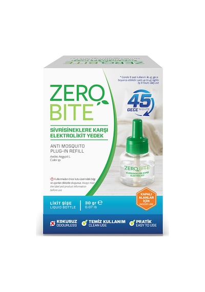 Zero Bite Sivrisineklere Karşı Elektrolikit Yedek 30 G