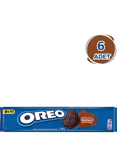 Oreo Bisküvi Çikolatalı 95gr - 6 Paket