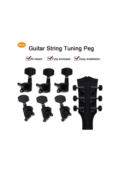 Fluid Mha10b Akustik Gitar Burgusu 3+3 Set + Vida Somun Pul