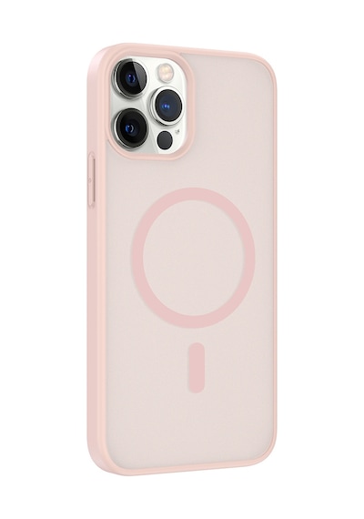Alan Tech Apple iPhone Uyumlu 12 Pro Kılıf M-safe Şarj Özellikli Zore Babet Kapak - Siyah