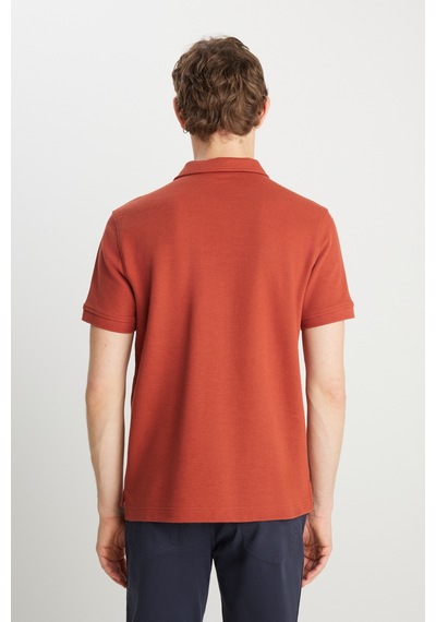 Wrangler Erkek Polo Yaka T Shirt W2510720 222 Kiremit KIREMIT