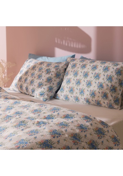 Soft Luniva Çift Kişilik Pike Takımı - Renkli Çok Renkli