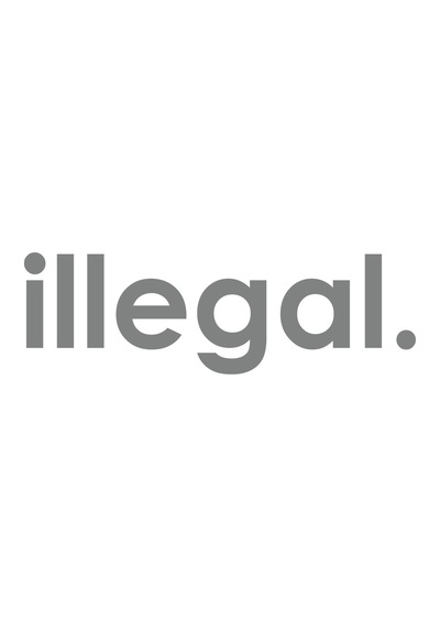 İllegal Araba Sticker 17x17 Cm Gri
