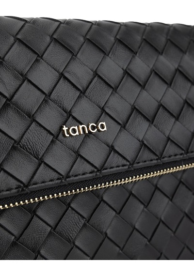 Tamer Tanca Kadın Suni Deri Siyah Clutch Çanta 921 7482-b Bn Cnt Sk26-27 Sıyah Orgu