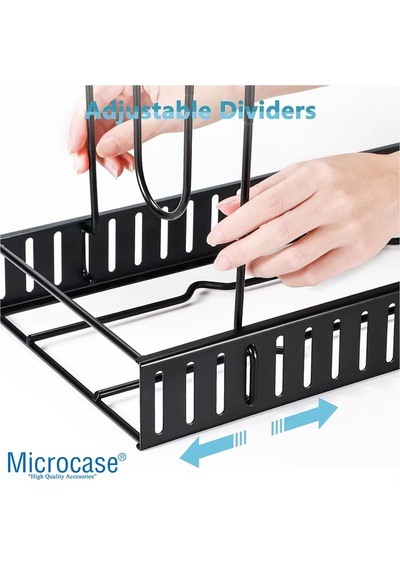 Microcase Çok Amaçlı Tencere Tava Vs Ürünler İçin Düzenleyici Metal Raflık - Al5048 Siyah
