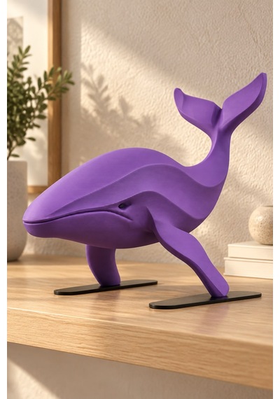 Balina Figürlü Dekoratif Biblo - 22cm Büyük Boy 37697484