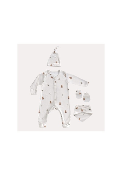 Mama Padre Asopardo Yenidoğan Mini Set - 4 Parça Renkli - 861046914 Renkli