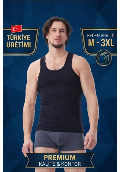 Mercan 6'lı Lacivert Modal Atlet - Asalet Ve Esneklik, Farkı Hisset