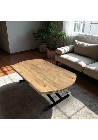 Oval Yan Baştan Açılır Akıllı Masa Üst Tabla Mdf Yüksekliği Ayarlanabilir Pratik Siyah Mekanizmalı Atlantik - Çam Oval Yan Baştan Açılır Akıllı Masa Üst Tabla Mdf Yüksekliği Ayarlanabilir Pratik Siyah Mekanizmalı Atlantik - Çam