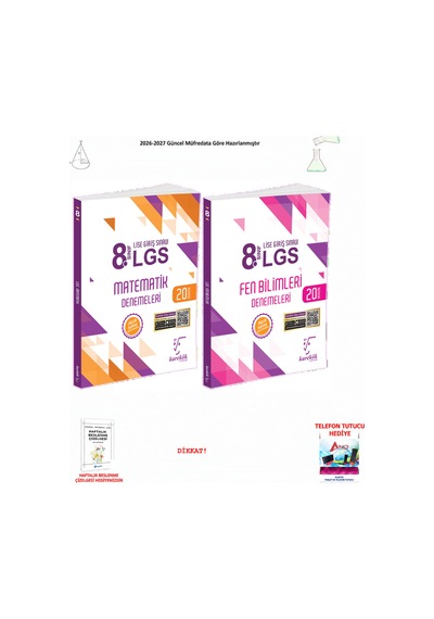 Karekök 8. Sınıf Lgs Matematik Fen Bilimleri Deneme 2 Kitap Seti