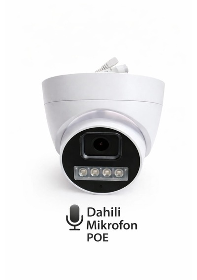 5 Mp İp Poe Sesli Dome Kamera