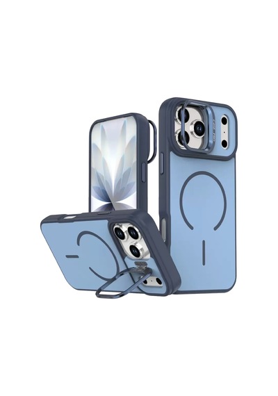 Joko Apple Uyumlu iPhone 17 Pro Max Flexa Magsafe Kapak - Mavi Resimdeki