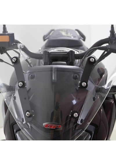 GP Kompozit Bajaj Dominar 250 / 400 2017-2024 Uyumlu Ön Tur Camı Şeffaf 59 cm