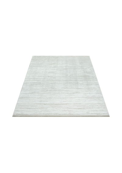 Bambum Soft Düz Desen Modern Bambu Saten Halı Kaymaz Taban Yıkanabilir Salon Mutfak Halısı 1002 Beyaz