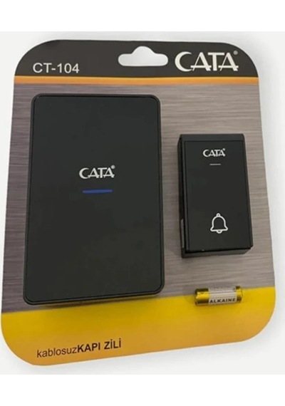 Cata Lux Kablosuz Kapı Zili Uzaktan Kumandalı Telsiz Zil Ct-104