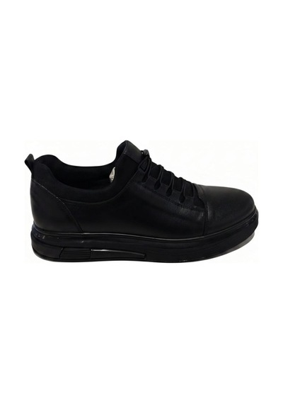Mr Quinn 1640 Deri Siyah Erkek Sneaker