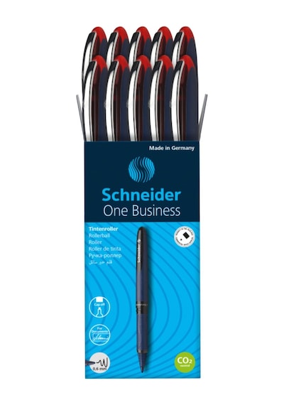 Schneider One Business 0.6 İmza Kalemi 10 Lu Kırmızı