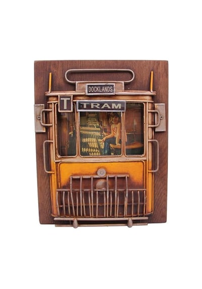 Dekoratif Metal Çerçeve Tramvay Dekorlu Vintage Hediyelik Arbltgsd5o8nfhjq5ag